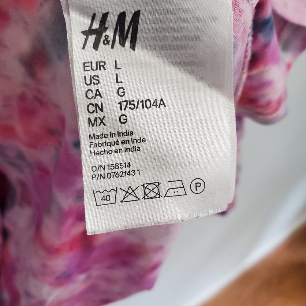Pink and purple long sleeve tie dye shirt - Picture 3 of 6